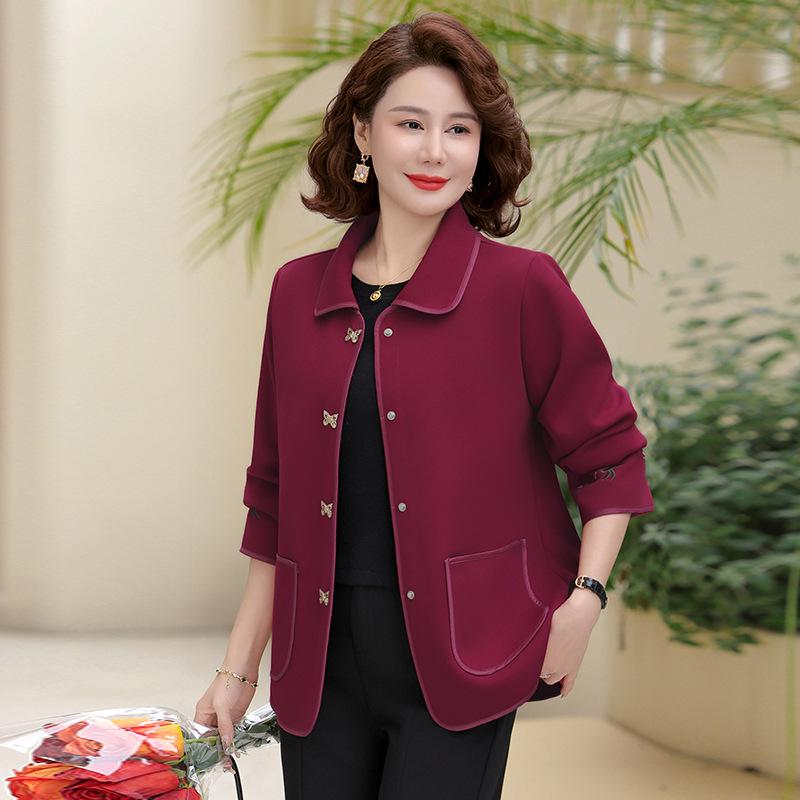 2026 Stylish Thin Jacket for Middle-Aged & Elderly Women In Spring/Autumn