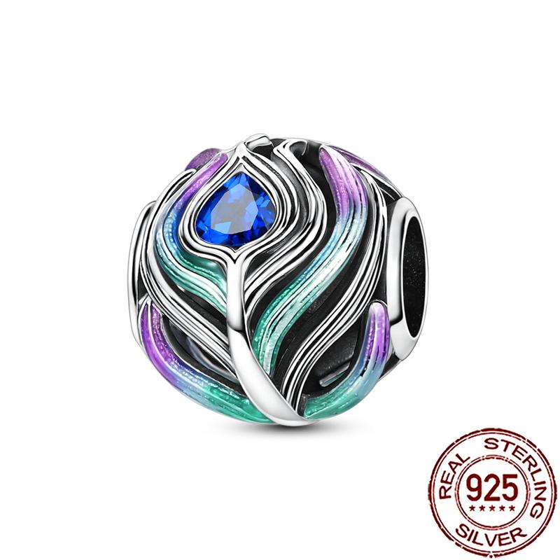 Charms Copper Lucky Horseshoe Clover Dreamcatcher Feather Dangle Beads Fit Bracelet Necklace Women Diy Jewelry