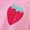 Nuomi Rabbit 2025 Spring and Autumn New Style Girls' Cartoon Strawberry Long-Sleeve T-Shirt Children's Fashionable Versatile Base Shirt Top 6