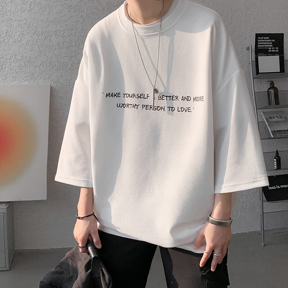 Summer clothes for loose large cool crew big cut and casual soft to the summer summer [foveitaa] men, t-shirt, 3/4 sleeves, cool, fit, size, clothes,