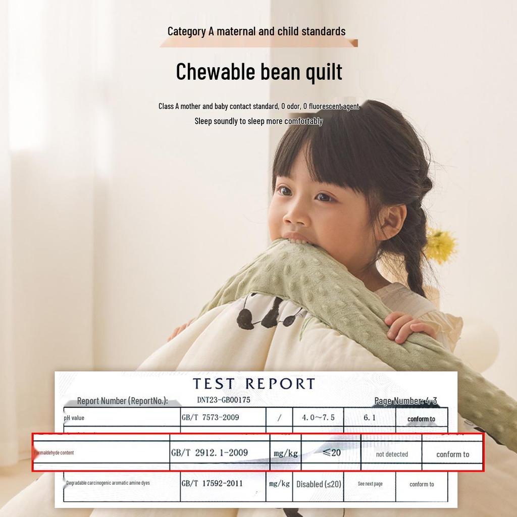 Class A Children's Cotton Double-Layer Gauze Quilt - All Seasons Soybean Core