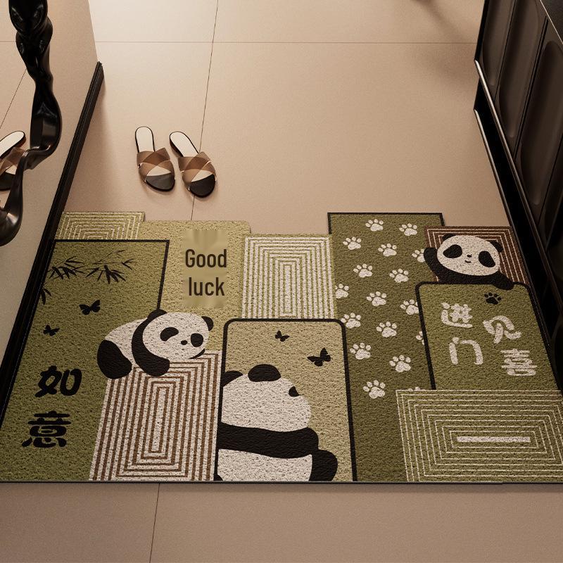 

Мультяшний Нековзкий Внутрішній Дверний Килимок - Обрізний, Скребок для Бруду та Грязі з Текстурою Шовкового Кільця для Вхідних Зон 40x60cm