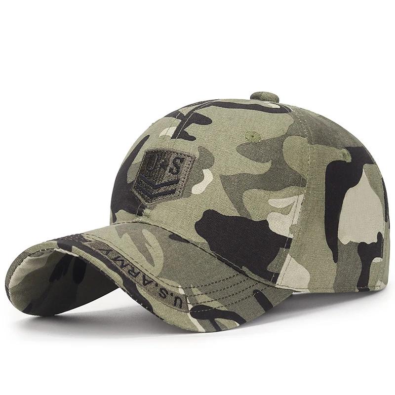 New Spring and Autumn Cotton Soft Top Hat Outdoor Leisure All-Match Sun Visor Baseball Cap Camouflage Duckbill Cap
