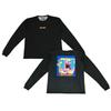 Patrick Star Big Face Long Sleeve T-Shirt, Black, Size XS (SMT24145S)