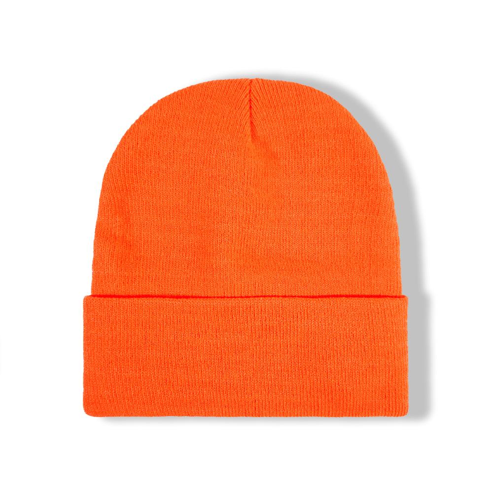 Knitted Wool Hat Autumn And Winter New Face Small Solid Color Light Board Warm And Cold Cover Cold Hat