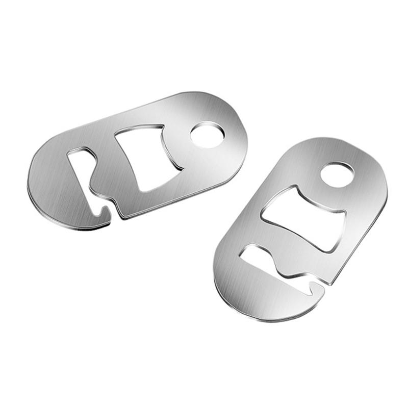 Tent Cord Adjuster Clip 20kg Secures Grip Easy Operations Stainless Steel Outdoor Shelter Accessories Adjustable Buckles