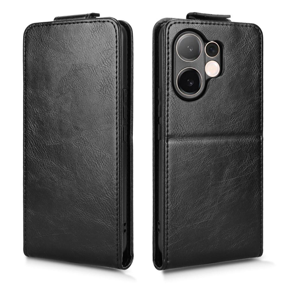 For Vivo V60 5G Stand Case Magnetic Clasp Vertical Flip Leather Phone Cover with Card Holder