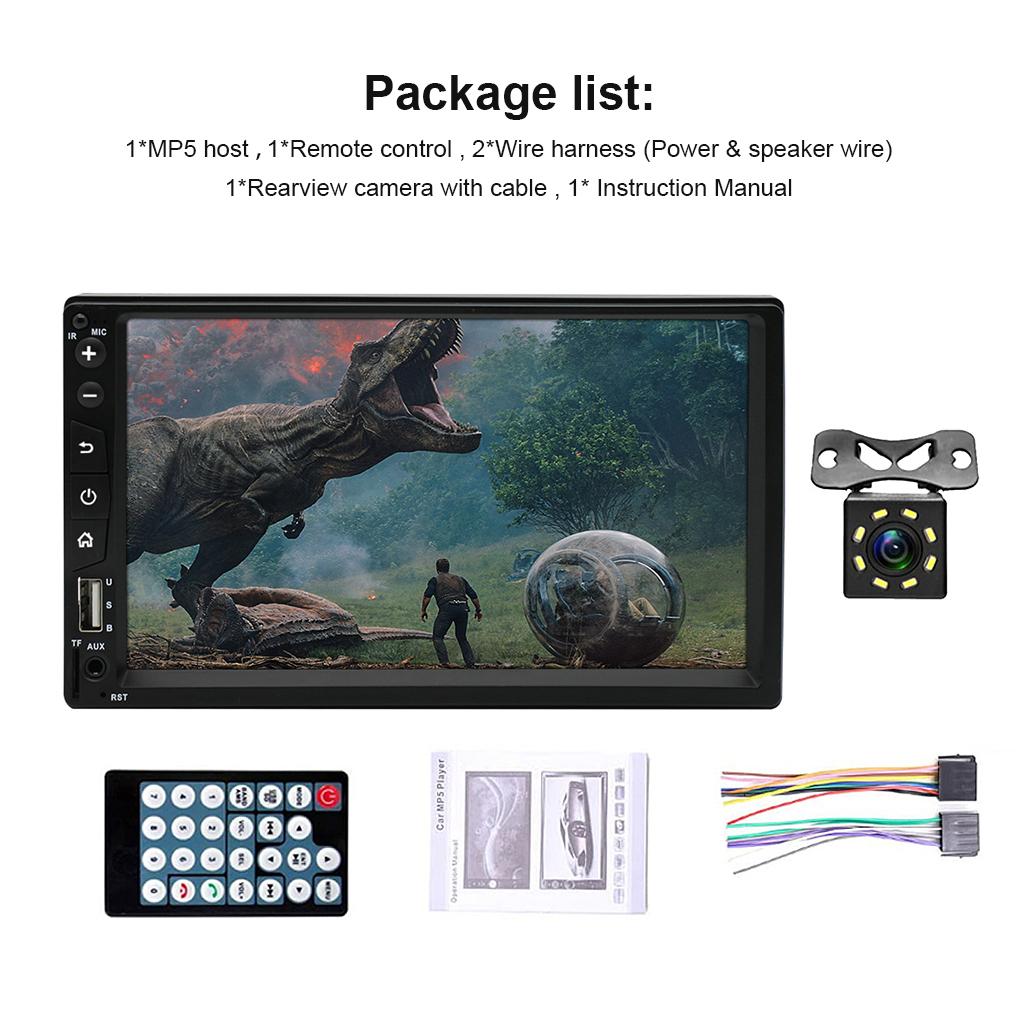 Stereo MP5 Dálkové ovládání Zrcadlové propojení Univerzální Zesílený Hardware Zadní Kamera Navigace Autorádio s Dotykovou Obrazovkou Přehrávač