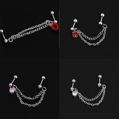 Ear Stud Cartilage 10/12mm 1PC Industrial Tragus Piercing Labret Ear Piercing Helix Bar