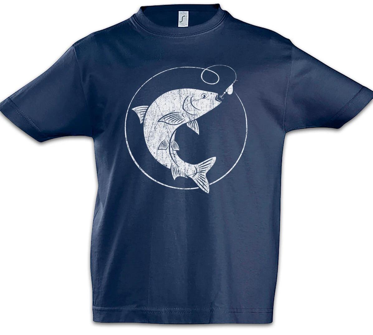 Fishing II Boys kids boys T-Shirt Fun Fish Sea Angler Rod and Line Sports Fisherman Fishing 100