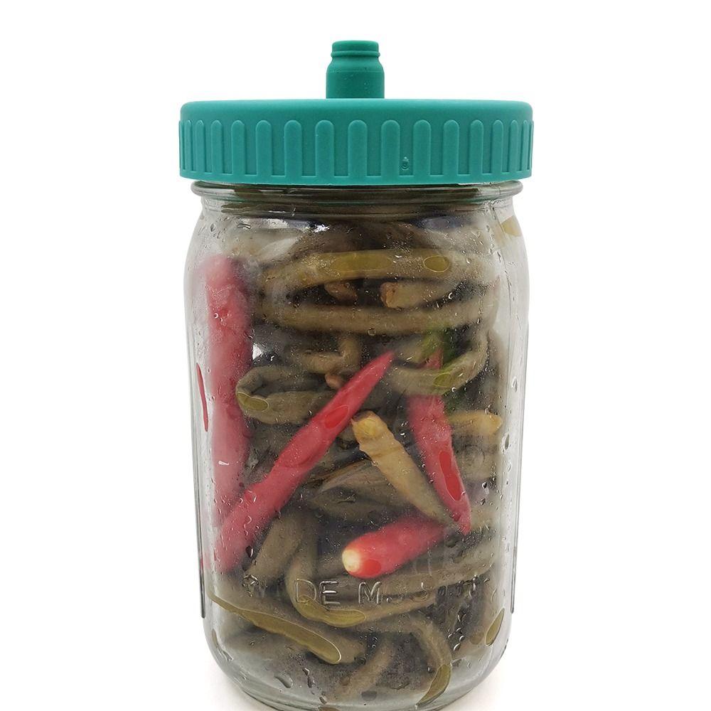Top Kitchen Tool 86mm Airlock Fermentation Lids for Wide Mouth Mason Jar Fermenter Cap Jar Cover