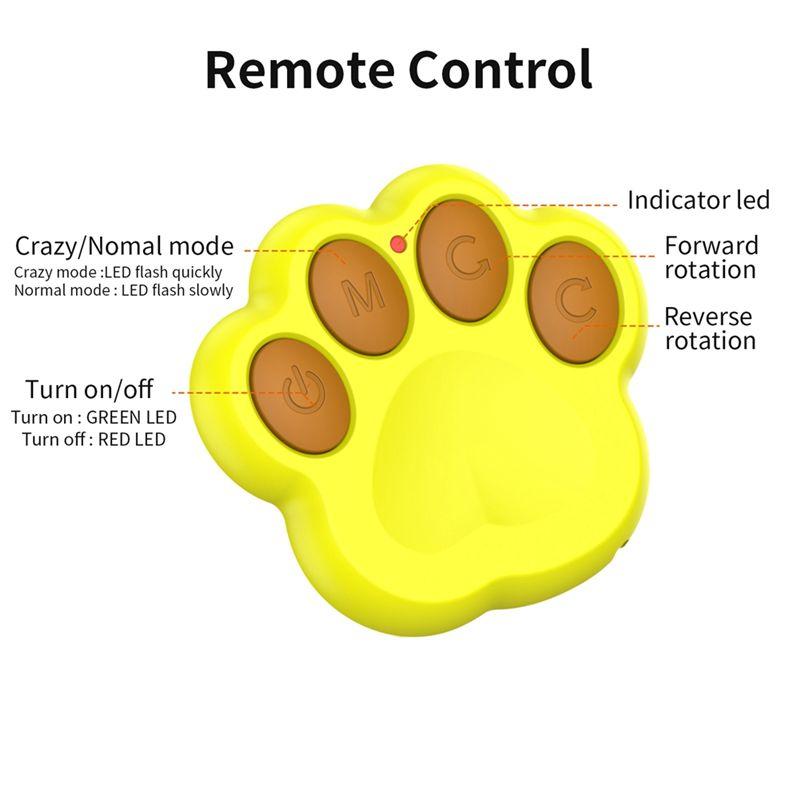 Practical-Interactive Dog Toyssmart Electric Pet Automatic Rolling Ball Cat Dog For Puppies/Small To Medium Dog With Remote