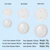 Marine ABS Sealed Round Deck Hatch Cover - 4/6/8 Inch, White/Black, Durable