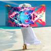 Personalized customized proof beach towel with Pokémon pattern - soft, absorbent,quick-drying,perfect swimming,camping&bathing