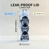 1PC Sugar Skull Skeleton Statue 750ml Color Plastic Sports Water Bottle Leakproof Flip Straw Lid Suitable for Sports Office Home Use
