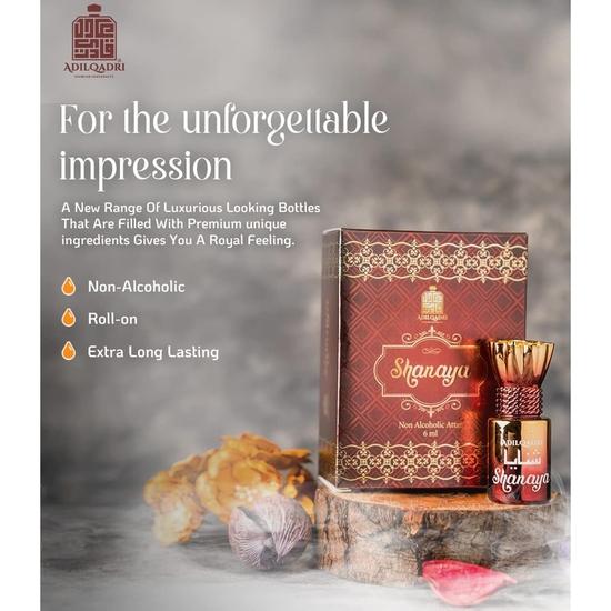 AdilQadri Shanaya Attar | Arabic & French Blend | Unisex Non-Alcoholic Roll-On | Long Lasting Attar - 12 ML