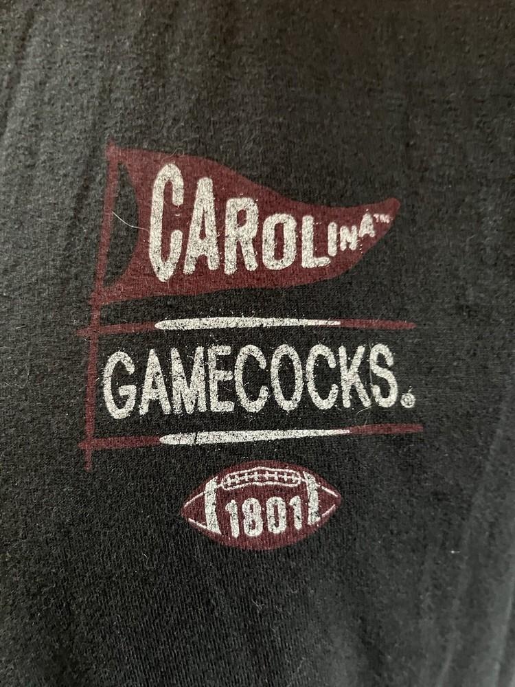 University of South Carolina Gamecocks Comfort Wash T-Shirt Black LG Game Day Unisex T-Shirt XXXXL