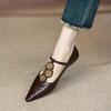 Luxury Designer Rome Women Shoes Flats Shallow Elegant Dress Shoes Summer 2025 New Pointed Toe Fashion Walking Female