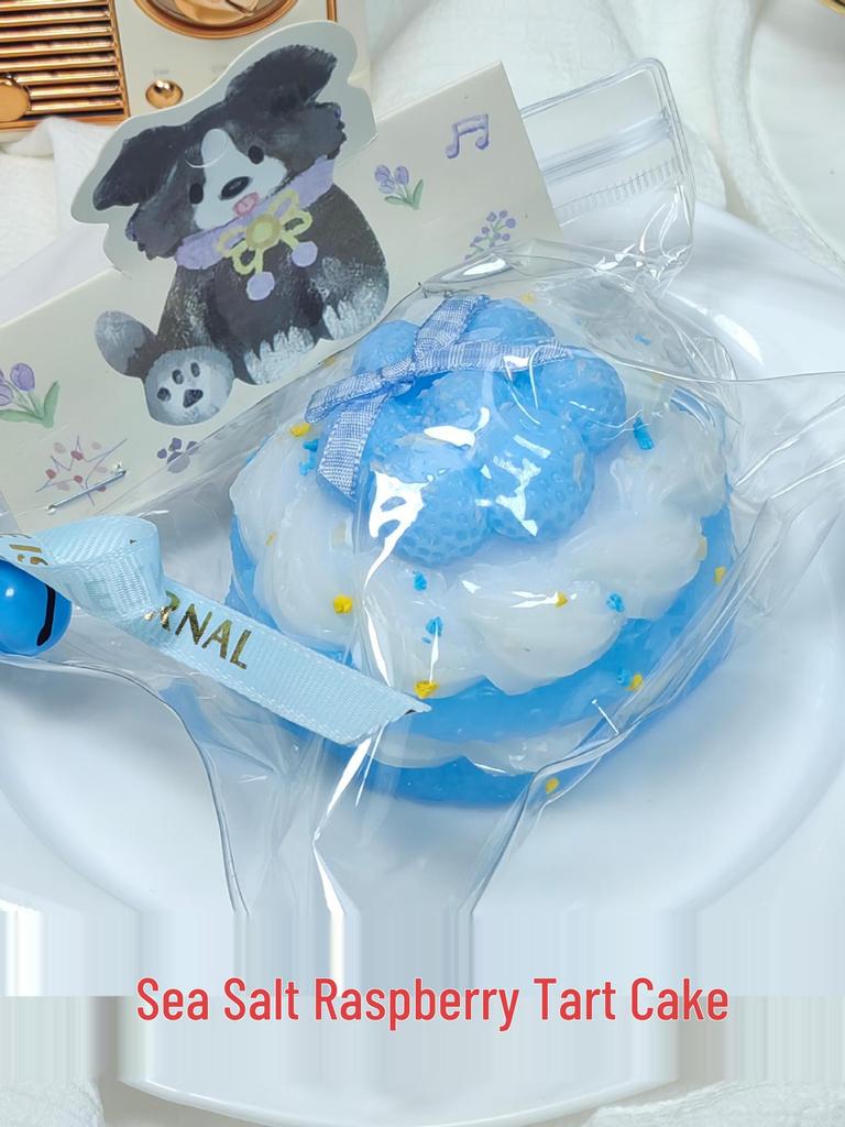 Raspberry Tart Cake Silicone Stress Relief Toy - Clay Feel Simulation Food Toy