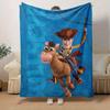 1pc, Toy Story Woody & Bullseye Blanket Perfect for Home Decor, Couch Blanket, Gift Idea, Ideal for Bedroom, Living Room, Travel, Camping, Car Use