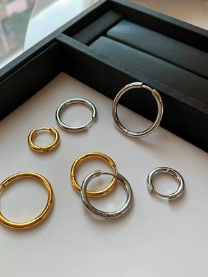 Fashion Round Women's Summer Fancy Gold and Silver Color Earrings