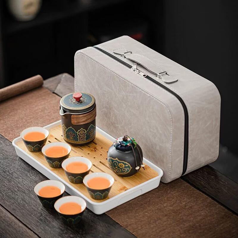 Portable Ceramic Travel Tea Set
