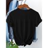 European sizes Elegant Butterfly Pattern Printed Women'S Short-Sleeve T-Shirt Perfect for Holidays, Graduations