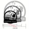 Personalized Love Metal Sign Custom Wall Art for Wedding Valentine Home Decor