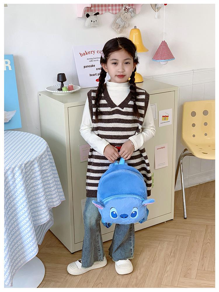 Cute Cartoon Doll Plush Backpack for Girls