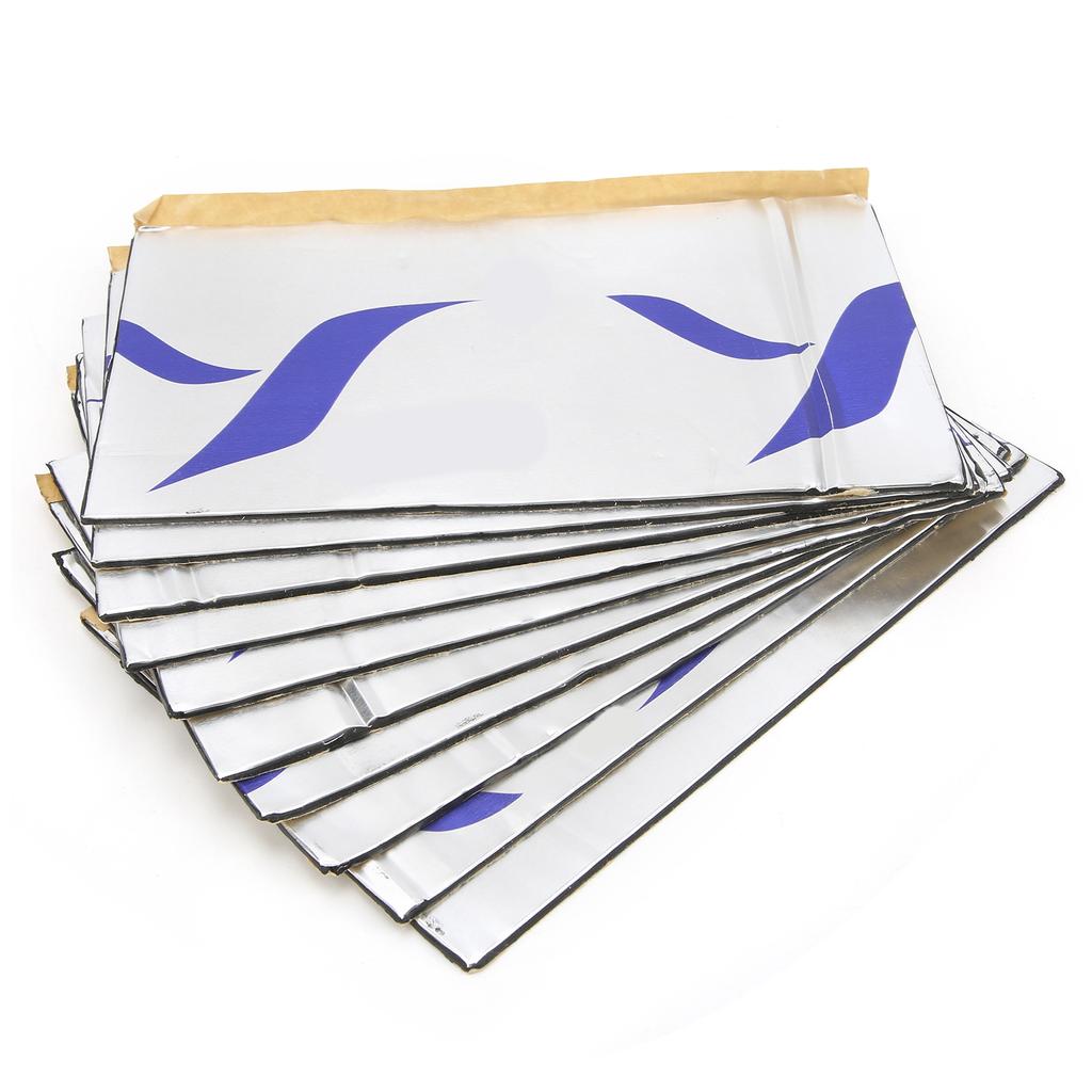 10pcs Heat Sound Insulation Foam Shock Stop Plate 2mm Thickness 200x115mm Universal