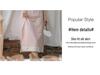 Pink Beaded Embroidered Slim-Fit Cheongsam with Press-Stud Closure