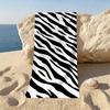 Zebra Pattern Towel Sports Quick Dry Travel Camping Sandproof Soft Light Large Beach Towel