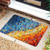 Colorful Mosaic Pattern Welcome Doormat, Non Slip Floor Mat for Kitchen Corridor and Bedroom, Washable High Traffic Home Decor
