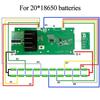 For Compatible Tool 40V Battery Protection Board OP4040 with Plastic Case Holding 20 Li Ion Cells and Protection PCB