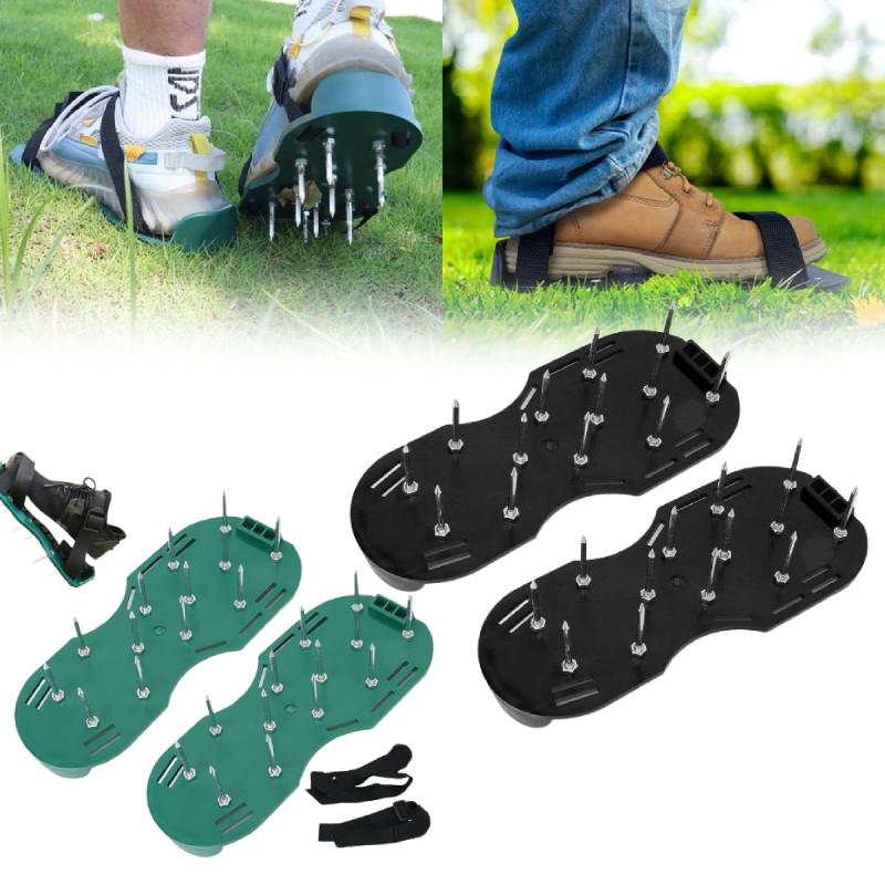 Garden Aerator Soil Spike Shoes Lawn Tool For Gardening And Landscaping Work