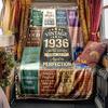 Vintage 1936 Celebration Lightweight Blanket Soft Cozy Perfect For Sofa Couch Office Bed Picnics Ideal For All Seasons Modern Style Ideal Gift For