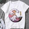 This Stylish Women's Summer T-shirt Features A Whale and Wave Print, in A Trendy Japanese Harajuku Style.Summer Streetwear Y2K