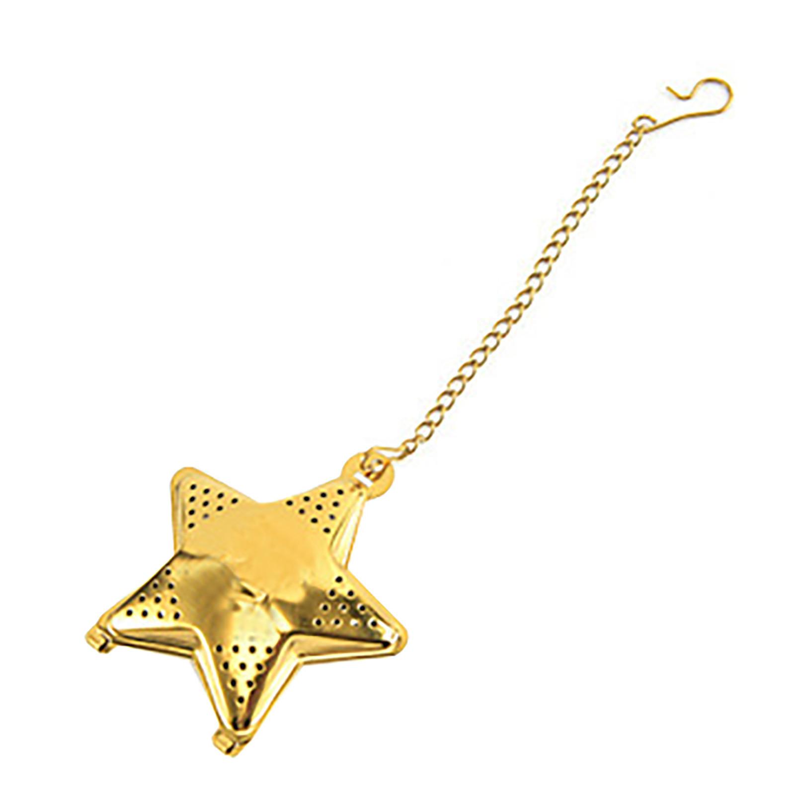 Форма звездыПрактичный Сетка из нержавеющей стали Чайный шар Инфузор Чайное ситечко