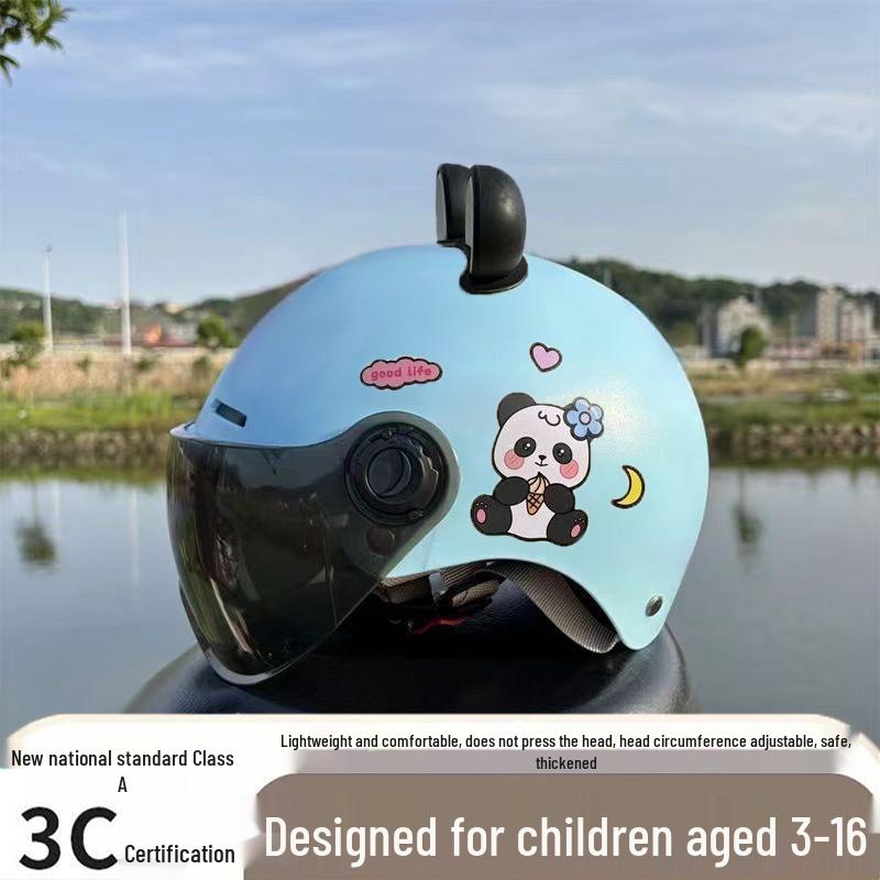 Ultra-Light Breathable Kids' 3C Electric Vehicle Helmet with Sun Protection, for Boys & Girls