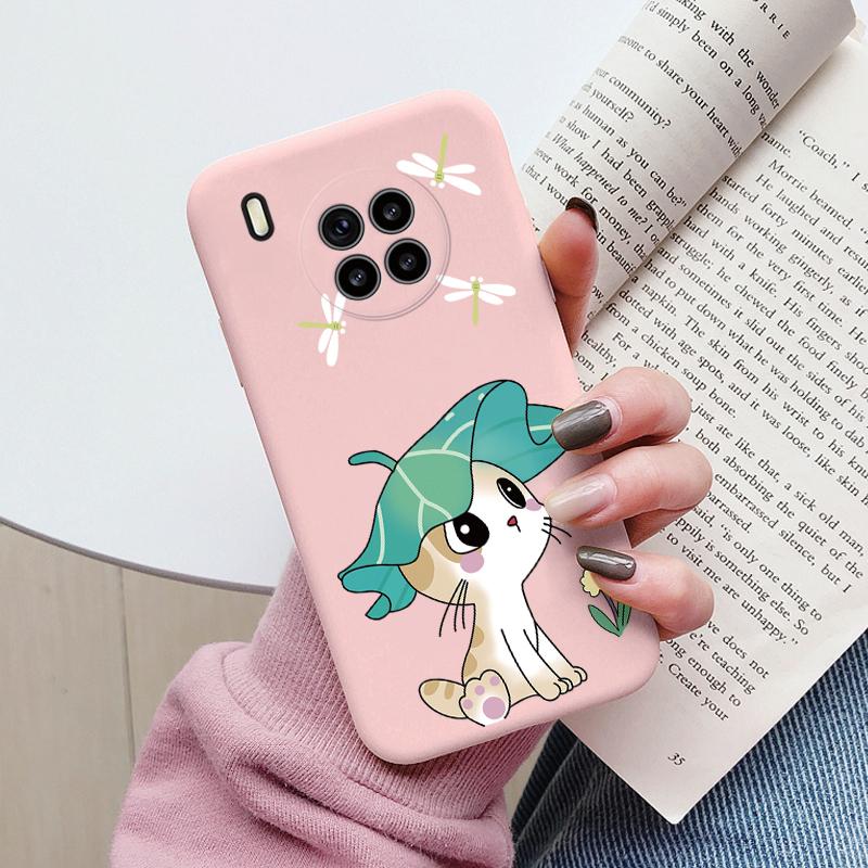 Flowers Funda For Honor 50 Lite Capa Phone Case Soft Silicone Leopard Print Cute Cat Bear Back Cover Shockproof For Honor 90 200