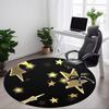 1pc Golden Stars Chair Carpet for Office, Non-slip, Soft and Durable Office Rug, Perfect for Office Yy260131077