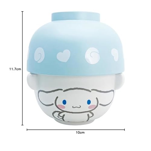 San Art Sanrio (SANRIO) Cinnamon Soup Bowl & Rice Bowl Set, Mini, Cinnamoroll, Sanrio Goods, Gift, Present, Made in Japan, SAN4213-2