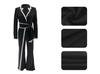 Europäischer & Amerikanischer Mode-Jumpsuit mit Gürtel, Patchwork, Langarm, Herbst/Winter-Stil