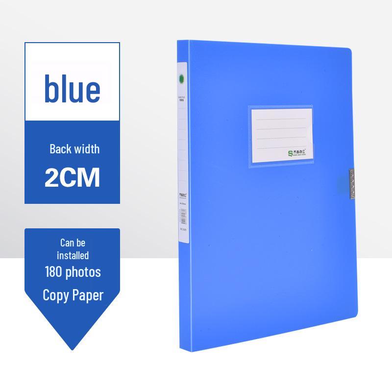 Enhanced Blue A4 Plastic Document Storage Box