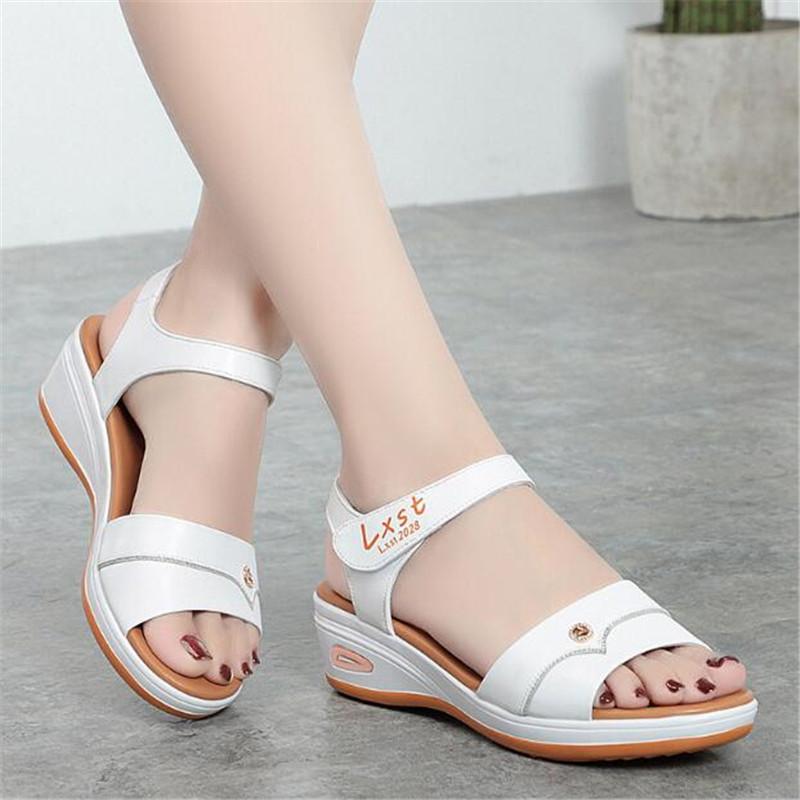 Women Sandals Wedges Shoes For Women Summer Sandals Platform Shoes Woman Thick Sole Gladiator Sandalias Casual Summer Shoes