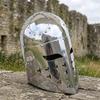 Crusader Knight Great Helm, Medieval Steel Polished Sugarloaf Helmet 14th Century Armor