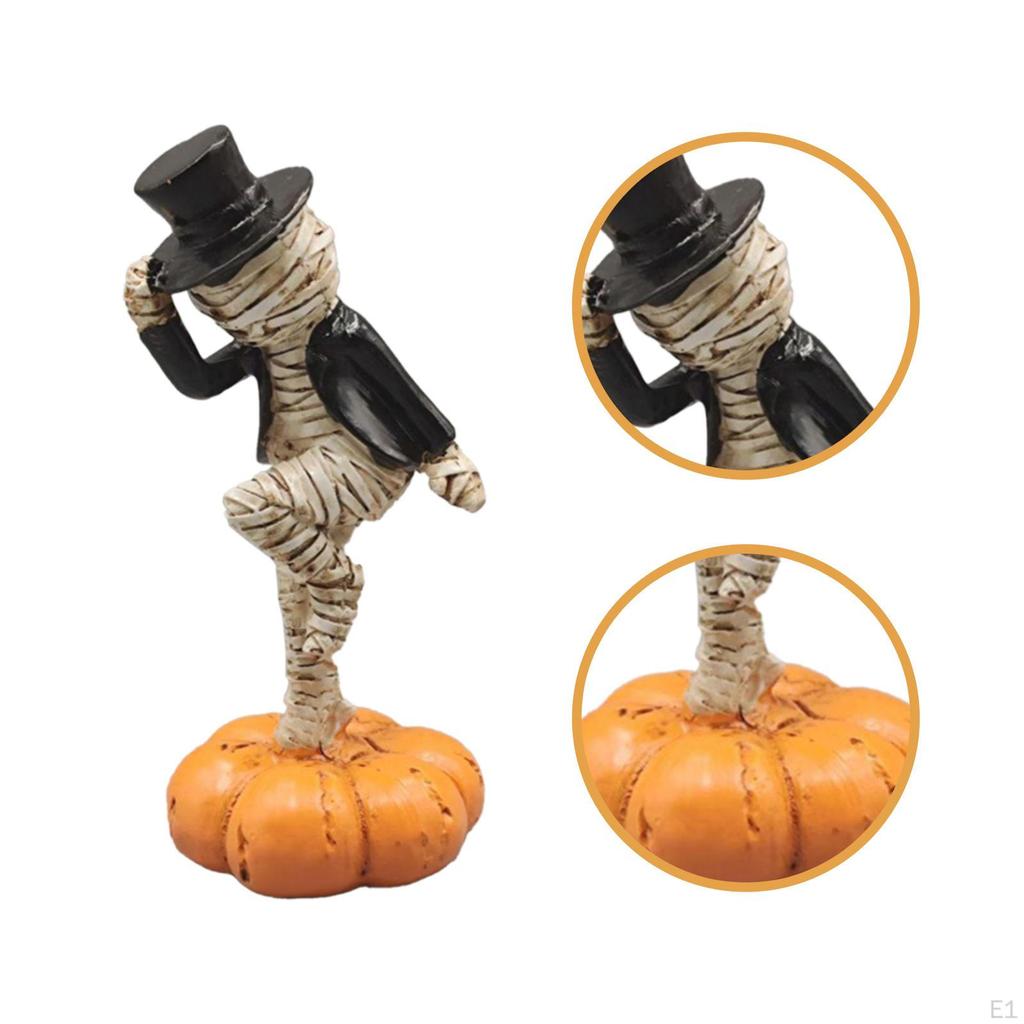 Collectible Figurine Dancing on Decoration Art Crafts with Top Hats Props Desktop Ornament for Shelf