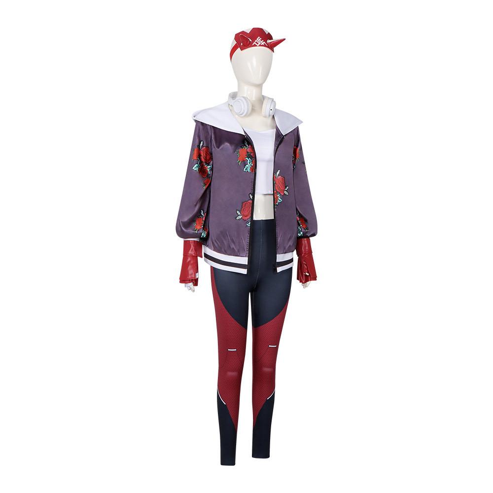 Overwatch Kiriko Cosplay Costume For Women With Soft Velvet Material For Halloween And Anime Conventions