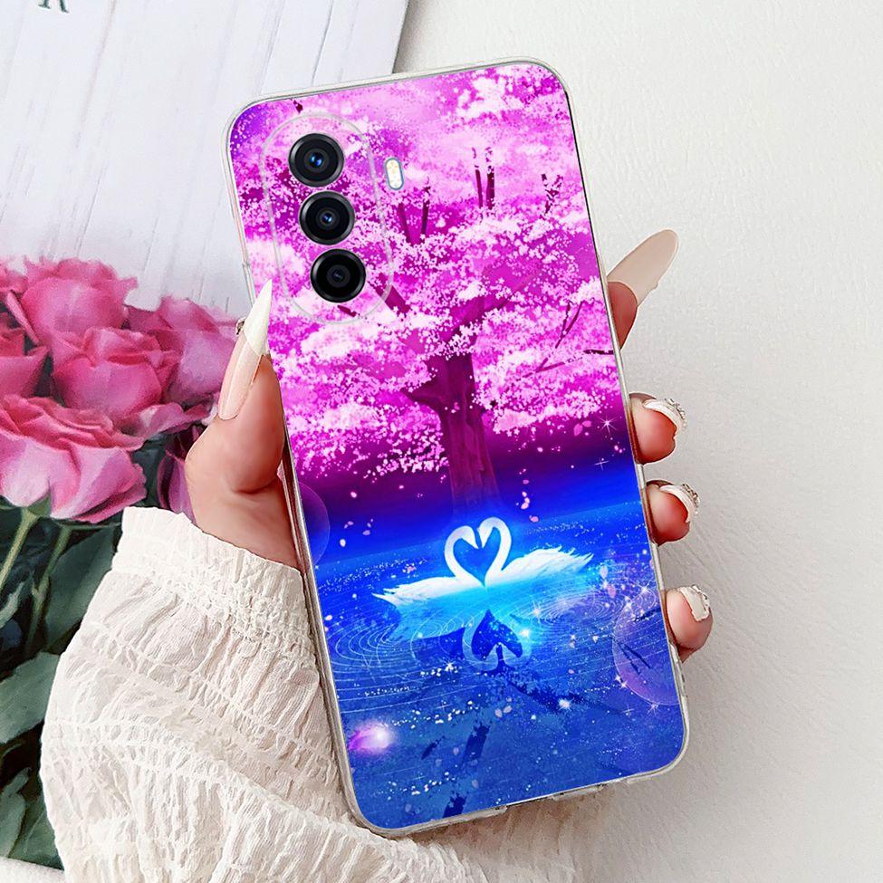 Clear For Huawei Nova Y70 Plus Case Cover Cute Cat Fashion Cool Painted Phone Case For Huawei Nova Y70 MGA-LX9 MGA-LX9N MGA-LX3