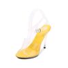 Women’s Sandals Fashion Transparent Crystal Heel Women‘s Shoes Large Size 35-43 Fish Mouth Party Wedding Shoes